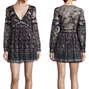 Free People Floral Embroidered Dress